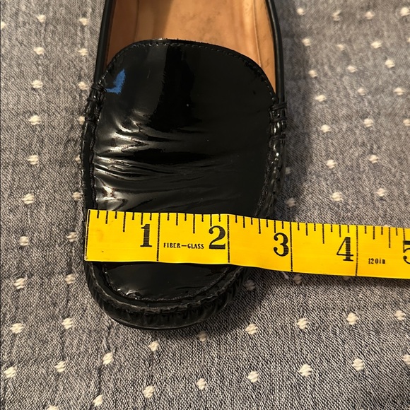 Stuart Weitzman Black Patent Leather Mach Driving Moccasins size 8M - Picture 12 of 13